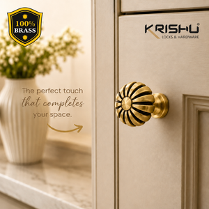 CLOVE Matte Bronze Cabinet Knob Premium Solid Brass Furniture Knob for Drawer <b>Wardrobe</b> Cupboard Kitchen Cabinet <b>Hardware</b> - Product Image 3