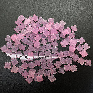 Quadrifoglio Portafortuna in <span class=keywords><strong>Giada</strong></span> <span class=keywords><strong>Rosa</strong></span> Naturale - Product Image 1