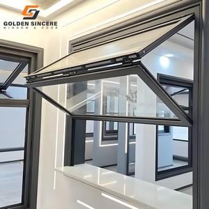 GS หน้าต่างอลูมิเนียมพับได้แขวนด้านบนสำหรับการระบายอากาศและป้องกันฝน - Product Image 6