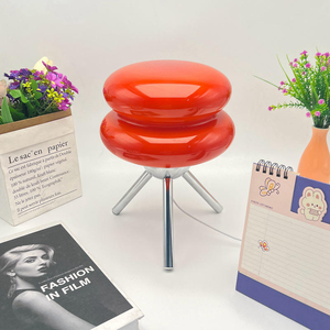 Lampada da Comodino Moderna <span class=keywords><strong>a</strong></span> Forma di Hamburger, Luce Notturna Creativa <span class=keywords><strong>per</strong></span> Camera da Letto e Soggiorno - Product Image 4