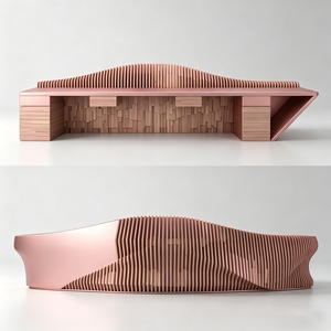 Nuevo Mostrador de Recepción de Madera Moderno y Artístico, Personalizado para Hotel, Villa, Aeropuerto, Oficina, Decoración de Interiores, Muebles - Product Image 2