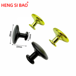 Maniglie Moderne Rotonde in Lega di Alluminio Nera a Foro Singolo per Cassettiere, Camere da Letto e Bagni - Durevoli - Product Image 2