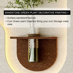 Moderno misto arte fatto a mano intaglio del <span class=keywords><strong>legno</strong></span> parete arte arenaria <span class=keywords><strong>murale</strong></span> con luce a LED pittura 3d decorazione per la casa pittura - Product Image 4