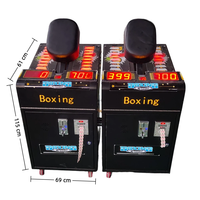 Borne d'arcade de jeu de boxe et de conduite à monnayeur, construction métallique, alimentation 110/220V, utilisation intérieure, espagnol anglais, garantie 1 an
