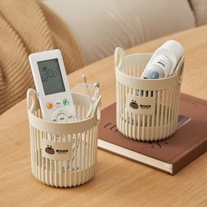 Cubo de Almacenamiento Redondo de Plástico PP MONR, Sostenible, con Doble Asa, para Material de Oficina, Brochas de Maquillaje, Organizador de Escritorio para Uso Doméstico - Product Image 3