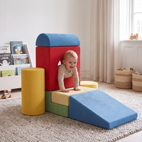 Blocs d'escalade modulaires en mousse souple pour l'intégration sensorielle des tout-petits, jeu d'intérieur, blocs de construction multi-formes pour grimper et glisser
