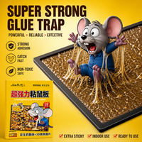 Piège à souris collant en gros d'usine avec couvercle anti-poussière, planche à colle imperméable à forte adhérence pour rongeurs