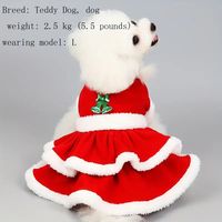 Sweat à capuche pour chien et chat Cuhk, motif ours en peluche, imprimé Noël, en polaire, pour printemps et automne, vêtements pour animaux de compagnie en nylon et coton, style chemise