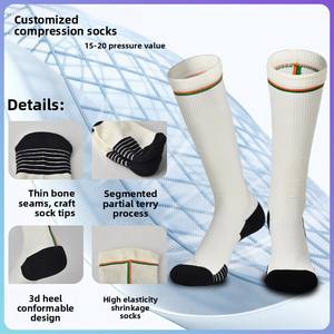 Hermosos <span class=keywords><strong>calcetines</strong></span> <span class=keywords><strong>de</strong></span> compresión para piernas para deportes Cross-Border <span class=keywords><strong>Yoga</strong></span> Running Otoño Antibacterial Resistente al olor para <span class=keywords><strong>Amazon</strong></span> Sports - Product Image 3