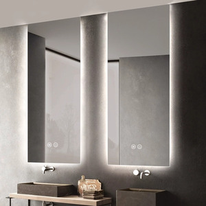 Ultra-Thin Frame Modern Space-Saving Hotels Smart Mirror Rectangle Adjustable LED Light Touch Switch Natural Light <strong>Simulation</strong> - Product Image 4