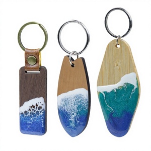 High-end Premium Keychain with Retail Box Personalized Customized Engraved Wood Key Tag