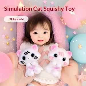 ของเล่นบีบแมวน้อยน่ารัก ตุ๊กตาแมว KT ของเล่นเสริมพัฒนาการทางประสาทสัมผัส บรรเทาความเครียดในออฟฟิศ กล่องเล็กสุดสร้างสรรค์ - Product Image 4