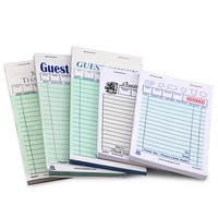 Cahier de chèques d'invités de qualité A Factures autocopiantes Reçu de restaurant Remorquage Registre d'entreprise Rapport Impression Formulaire de commande papier