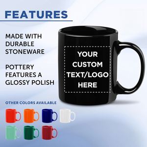 Mug personnalisé Mug à café personnalisé |   Impression par transfert thermique sur céramique, ajouter une photo/texte/nom/logo, cadeau personnalisé pour un usage quotidien (noir) - Product Image 3
