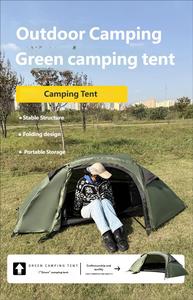 Carpa de Camping y Glamping de Una Habitación, Impermeable, Ecológica, para Todas las Estaciones, de Poliéster 190T de Doble Capa, 1500-2000 mm, Compatible con OEM/ODM - Product Image 3