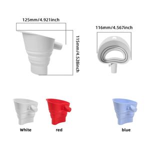 Entonnoir en silicone pour cuisine, mélangeur pliable, compatible lave-vaisselle, accessoire de pâtisserie, bec verseur anti-salissure pour œufs, compatible - Product Image 2