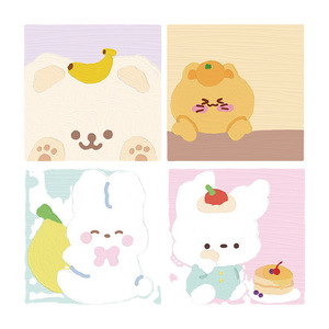 Dễ thương sơn dầu động vật tự dính dính ghi chú Chất lượng cao trang trí sổ cái ghi chú xé và sử dụng khi cần thiết - Product Image 2