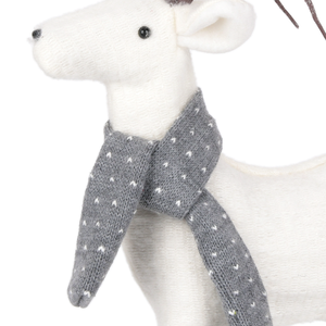 50cm White Winter Reno Figurine Nordic <b>Xmas</b> Decoration for Hotel Reception Counter Trending Wholesale Business Supply - Product Image 2