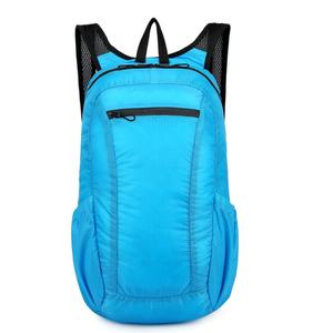 Sac à dos pliable en polyester imperméable grande capacité, personnalisable avec logo, pour voyage et sport, fabrication OEM/ODM - Product Image 1