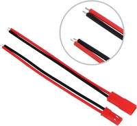 موصل JST SYP RCY ذكر/أنثى ثنائي الأطراف 22AWG مع كابل توصيل مكشوف الطرفين للاستخدام في شرائط LED والبطاريات والإلكترونيات