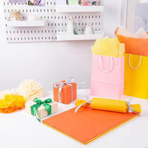 Papier <span class=keywords><strong>de</strong></span> soie d'emballage coloré en vrac <span class=keywords><strong>de</strong></span> cadeau orange <span class=keywords><strong>de</strong></span> 14x10 pouces pour l'artisanat bricolage automne automne emballage <span class=keywords><strong>de</strong></span> fête d'anniversaire <span class=keywords><strong>de</strong></span> Thanksgiving - Product Image 3