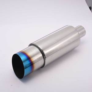 Sistema de escape universal para coche y moto, silenciador de acero inoxidable de 89 mm, punta de escape con efecto quemado para sistemas Catback - Product Image 6