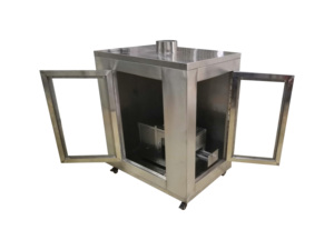 Hotte de protection électronique avec testeur horizontal d'ignifugation pour matériaux intérieurs de véhicules routiers - Product Image 1