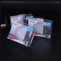 Boîte à tiroir en PVC transparent givré avec Logo personnalisé, fenêtre coulissante en Kraft