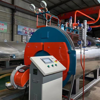 La Chine chaudière à vapeur industrielle bon prix 8 tonnes 7 tonnes chaudière à gaz par heure pour l'usine de textile alimentaire vêtement sortie d'eau chaude