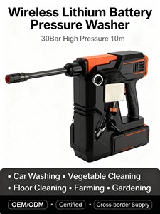 Pistola <span class=keywords><strong>de</strong></span> Agua para Lavado <span class=keywords><strong>de</strong></span> Autos con Boquilla Rociadora, 1000W, Batería <span class=keywords><strong>de</strong></span> Litio, Presión <span class=keywords><strong>de</strong></span> 30 Bares, para Uso Doméstico, Lavadora a Presión con Jabón - Product Image 5