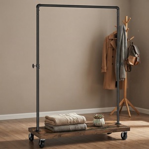 Modern Houseware Heavy Duty Metal <strong>Wooden</strong> Garment <strong>Rack</strong> <strong>Clothing</strong> <strong>Rack</strong> - Product Image 4