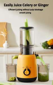 Vente en gros d'usine, extracteur de jus <span class=keywords><strong>lent</strong></span> à large ouverture 200W, facile à <span class=keywords><strong>nettoyer</strong></span> et à installer, extracteur de jus <span class=keywords><strong>lent</strong></span> à pression à froid pour appareils de cuisine - Product Image 2