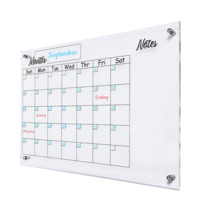 <strong>Wall</strong> Mounted Dry Erase Calendar Whiteboard Monthly <strong>Weekly</strong> <strong>Planner</strong> White Board Calendar Dry Erase Monthly Calendar Whiteboard - Product Image 1
