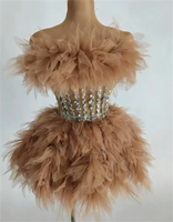 Jupe bouffante multi-couches en dentelle et strass à nouer à la taille, robe de soirée mignonne et élégante, jupe de scène