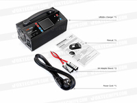 Chargeur de batterie LiPo semi-solide FOXTECH UP600+ 2x600W à double canal 25A 2-6S pour drone