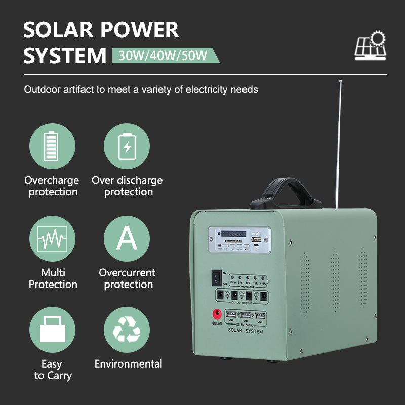 Solarthon Mini Potable Energy Price MPPT Controller Hybrid Inverter 30-50W 12V Polycrystalline Silicon Complete Home Power · image 2