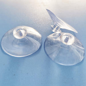 4.5เซนติเมตรหนาขนาดใหญ่พลาสติกใสพีวีซีเห็ดหัวถ้วยดูดที่มีประสิทธิภาพยืนแสดงถ้วยดูดแก้ว - Product Image 5