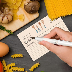 Gangtong auf Lager Grenzüberschreitend Meistverkaufte Hochwertige Rezeptkarten Doppelseitig Blanko Handbeschreibbar Aufzeichnung Klein - Product Image 3