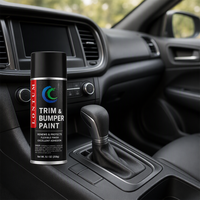 Peinture en aérosol noire pour garnitures avec finition satinée |   Conçu pour la peinture aérosol automobile en plastique