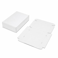 Caja de Regalo Magnética Plegable Profunda A4 Blanca de Lujo con Textura de Lino Fino, Caja de Embalaje de Cartón Rígido con Acabado Mate Suave