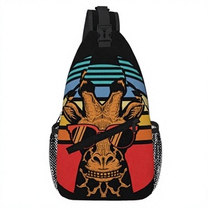 OEDTF Bolsos cruzados para mujer y hombre, con diseño de animales, gran capacidad, correa ajustable, cierre de cremallera, mochila de PU para senderismo al aire libre - Product Image 4