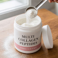Poudre de peptides de collagène multi-types I II III V X sans saveur, complément alimentaire OEM ODM