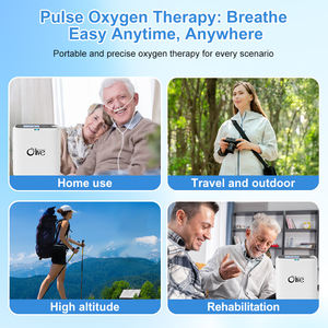 Generator oksigen aliran Nadi teknologi membuang zaitun dioperasikan baterai Mini portabel 4l dosis denyut nadi konsentrator oksigen portabel - Product Image 6