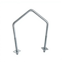 Bande de fixation en acier au carbone Q235 à deux boulons, haute résistance à la traction, pour montage sur poteau d'énergie, conception personnalisée disponible, modèle