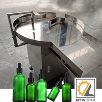 Table tournante de tri automatique MTW pour le débroussaillage de bouteilles rondes en plastique, verre et PET pour ligne de remplissage