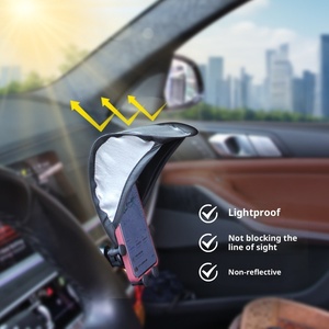 Support de téléphone <span class=keywords><strong>portable</strong></span> <span class=keywords><strong>pour</strong></span> voiture Xiao Xue, version verticale, protection solaire, en ABS, fixation sur tableau de bord, <span class=keywords><strong>bras</strong></span> télescopique réglable - Product Image 1