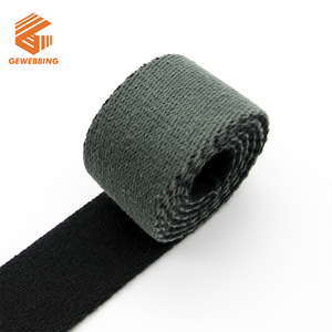 Custom 100% Cotton Tape Webbing 38mm 2 inch 3 inch Wide Cotton Webbing Strap Elastic Soft Cotton Bamboo Webbing For Bagpack
