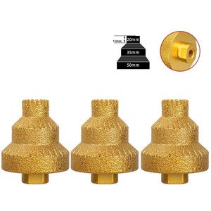 Broca cónica <span class=keywords><strong>multicapa</strong></span> soldada con diamante de 20-35-50mm, broca de centrado con rosca M14 <span class=keywords><strong>para</strong></span> mármol, azulejo y porcelana - Product Image 6