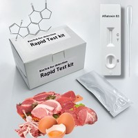 Kit de bandelettes de test d'aflatoxine B1 haute sensibilité pour la détection de mycotoxines, cassette de test en plastique, 20 tests/kit, dosage en 5-10 minutes pour céréales