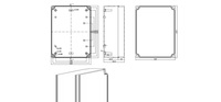 Caja de Conexiones Impermeable y Antiséptica EVEREST PW014 250 * 190 * 99 mm Gris Personalizada IP65 de ABS para Dispositivos Electrónicos